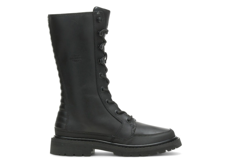 Pre-owned Harley-davidson Harleydavidson Akers 9" Lace Boots (women's) Sneakers In Black