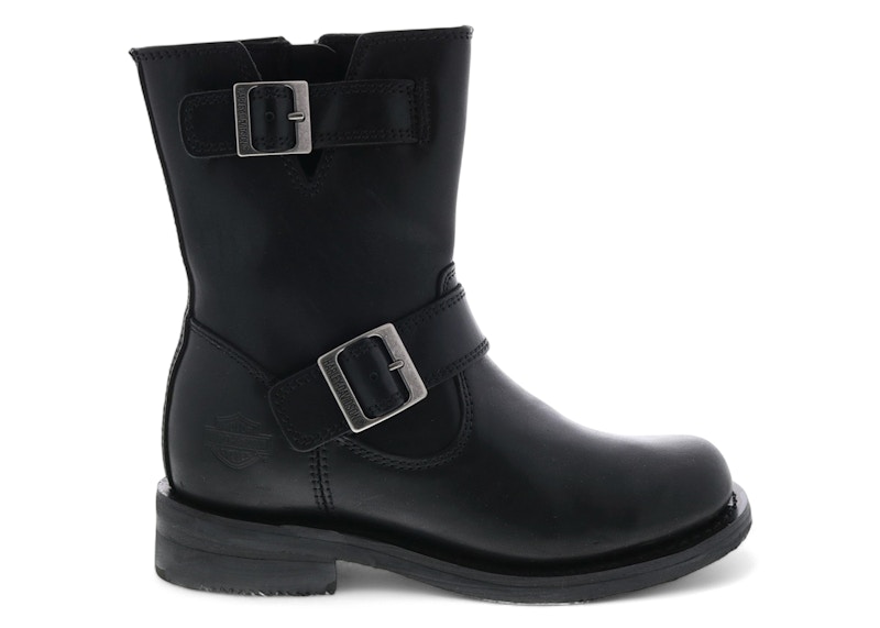 Pre-owned Harley-davidson Harleydavidson Barlyn 7" Engineer Boots (women's) Sneakers In Black