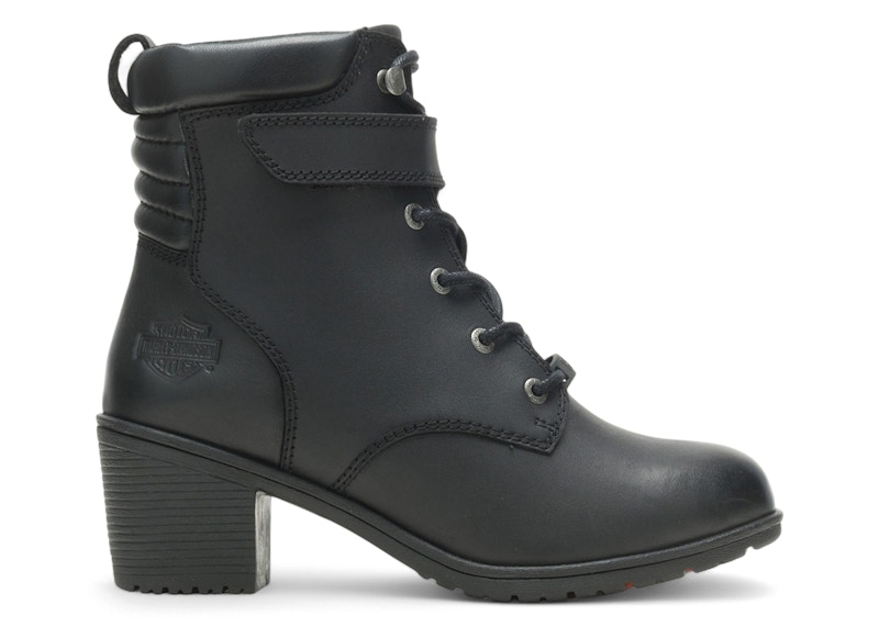 Pre-owned Harley-davidson Harleydavidson Fannin 5 Lace Boots (women's) Sneakers In Black