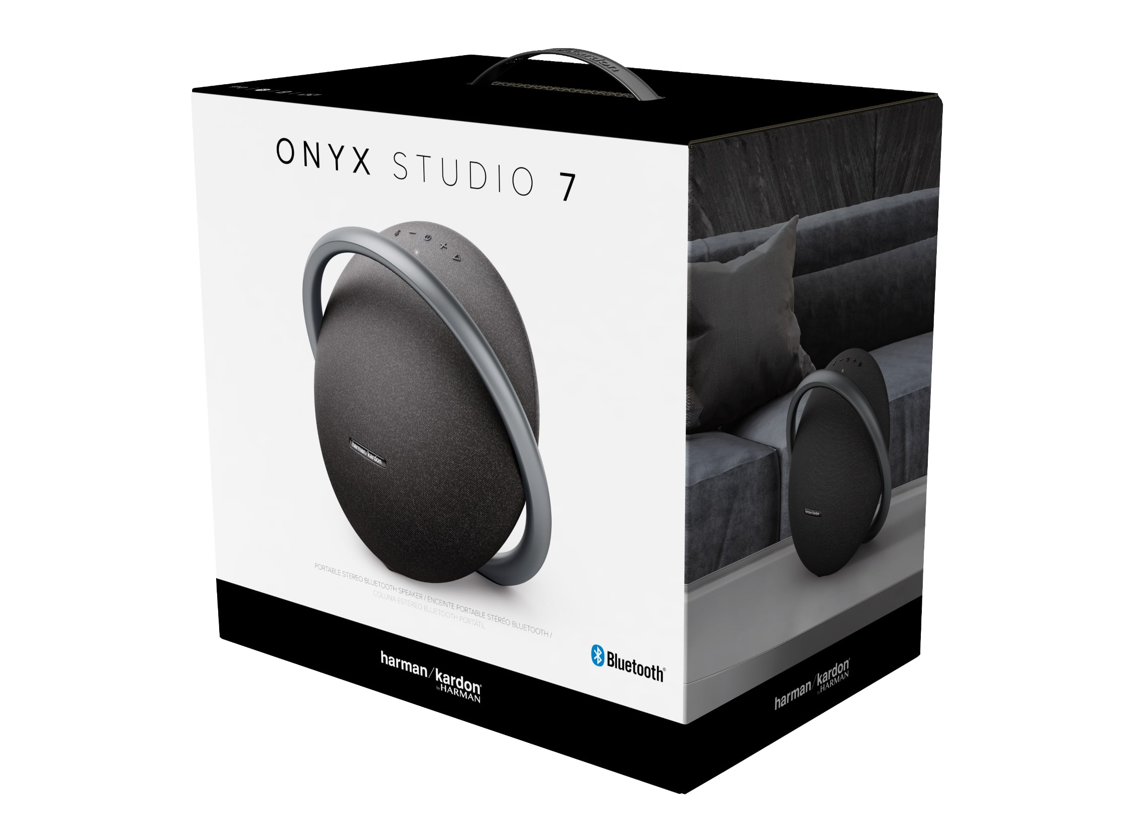 Harman Kardon Onyx Studio 7 Portable Stereo Bluetooth Speaker HKOS7BLKAM  Black