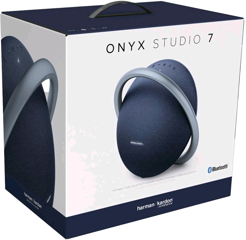 Sceptisch Bij zonsopgang moord Harman Kardon Onyx Studio 7 Portable Stereo Bluetooth Speaker HKOS7BLUAM  Blue - US