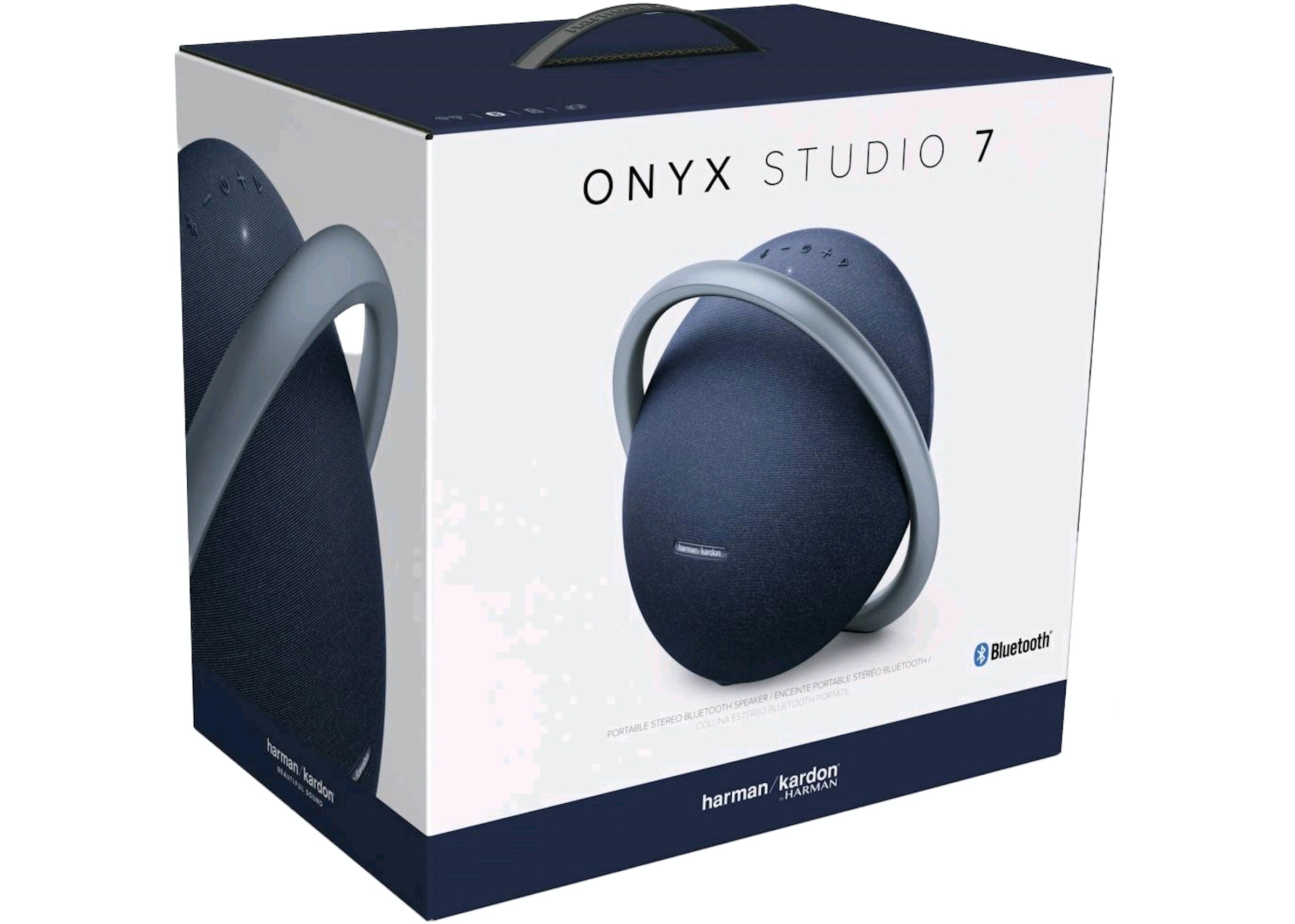 Harman Kardon Onyx Studio 7 Portable Stereo Bluetooth Speaker HKOS7BLUAM  Blue - US
