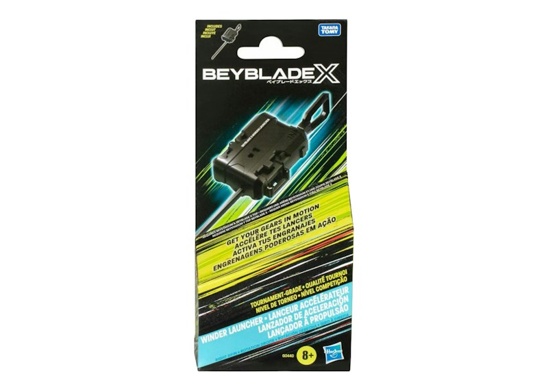 Hasbro Beyblade X Winder Ripcord Launcher (Right Spin) Black