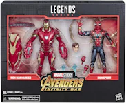 Pack Figuras Articuladas Happy Hogan y Iron Man Mark XXI Iron Man 3 The  Infinity Saga Marvel Legends