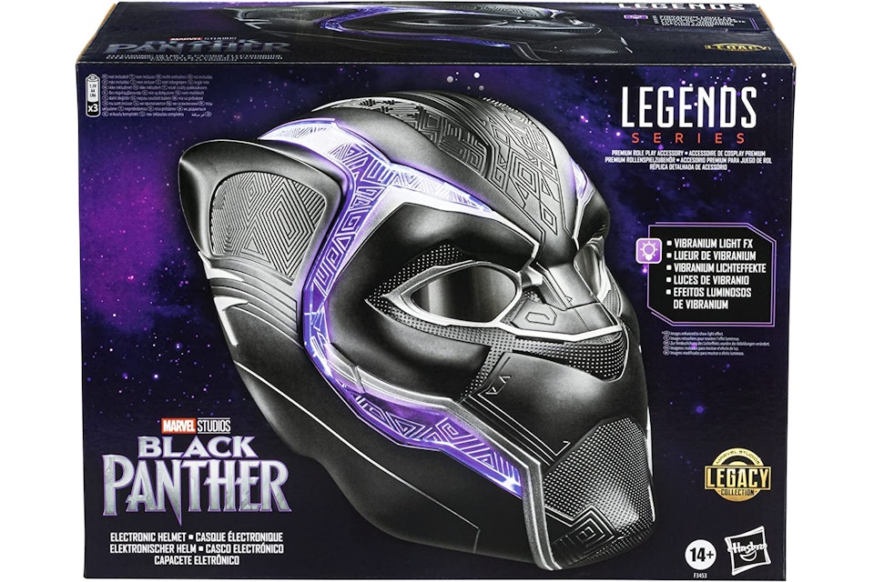 Hasbro Marvel Legacy Collection Black Panther Premium Electronic Helmet - US