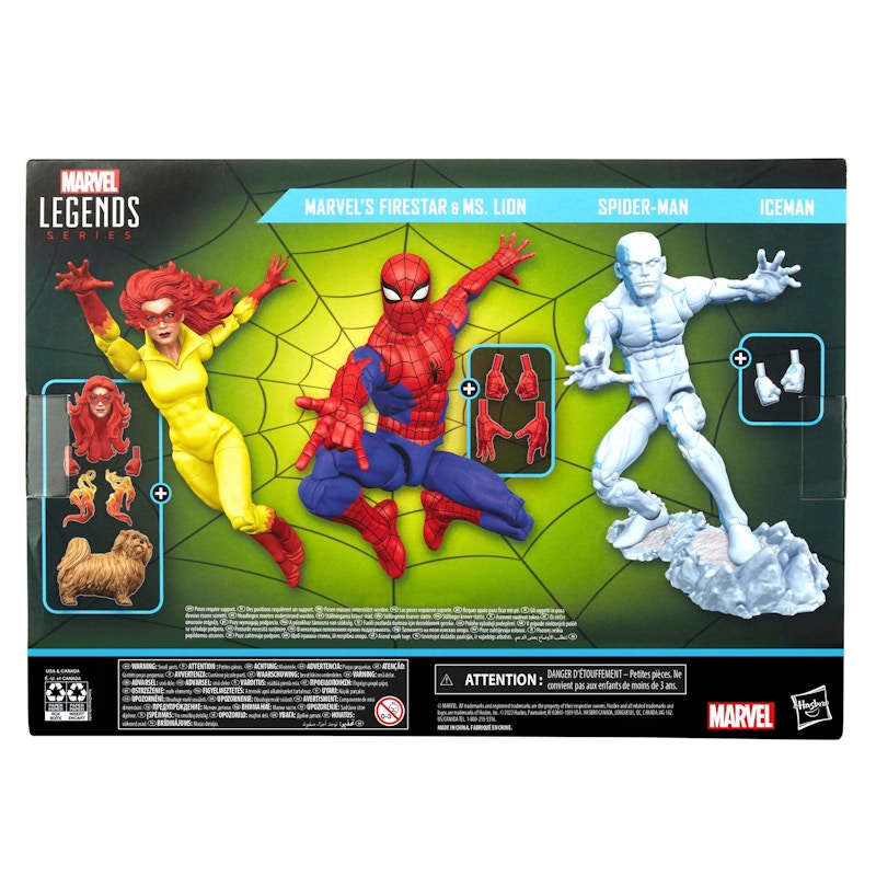 Hasbro Marvel Legends Series Spider-Man and His Amazing Friends Action  Figure 3-Pack