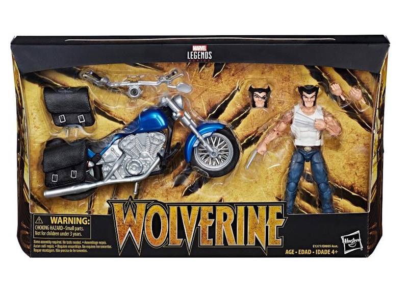 wolverine action figure with motorcycle