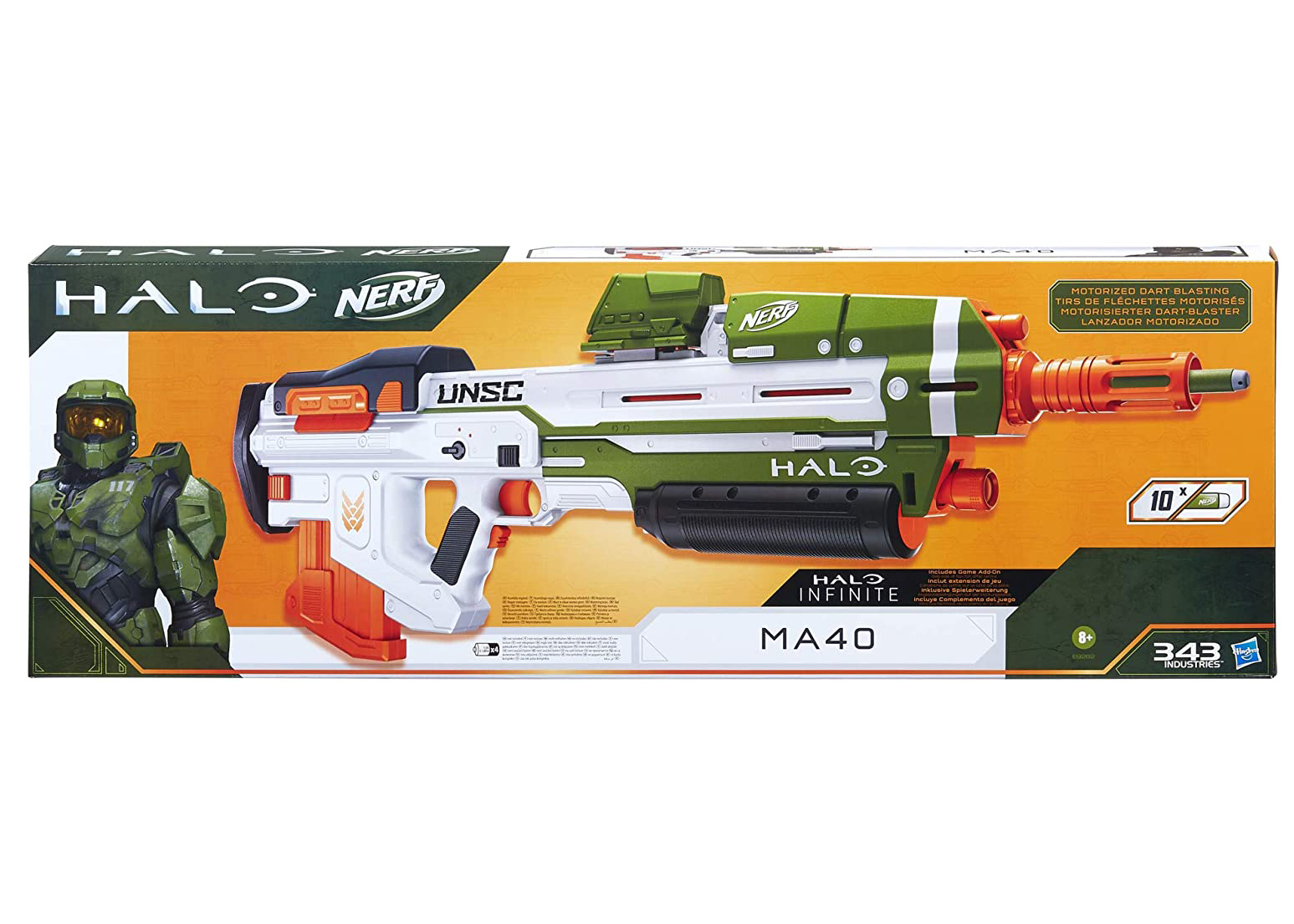 Hasbro NERF x Halo MA40 Motorized Dart Blaster - FW21 - JP
