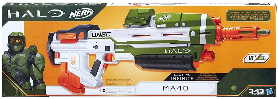 NERF GUN Halo MA40 Assault Rifle! 