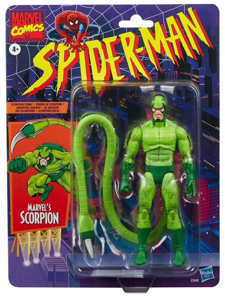 Hasbro Retro Marvel Legends Spider-Man Marvel's Scorpion Action Figure - US
