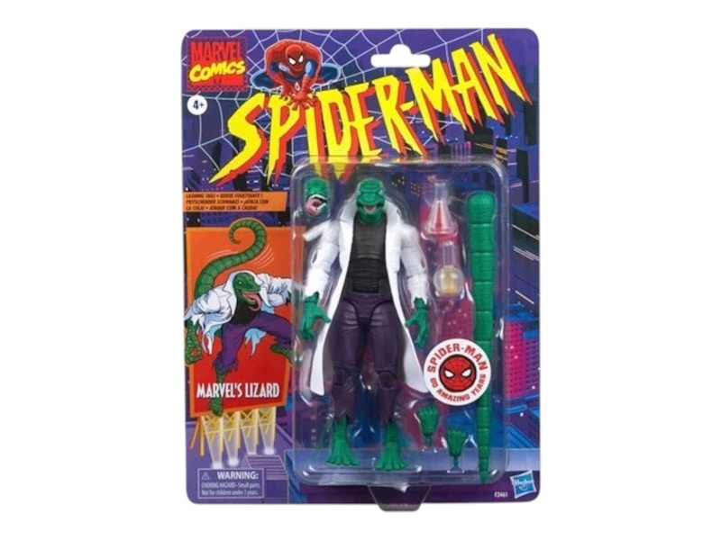 Hasbro Spider-Man Retro Marvel Legends Lizard Action Figure
