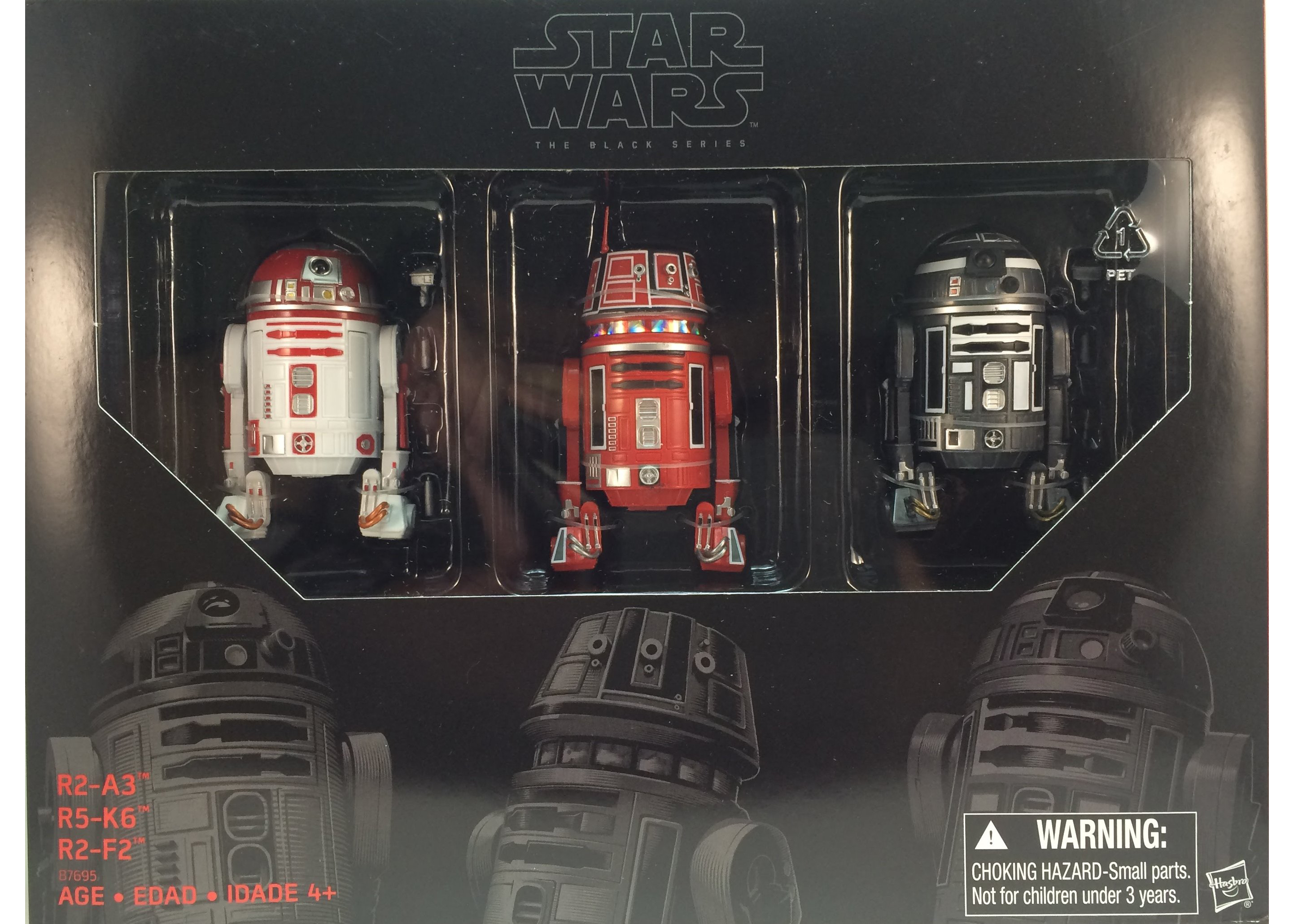 Hasbro Star Wars The Black Series R2-A3, R5-K6, R2-F2 Droid 3-Pack 
