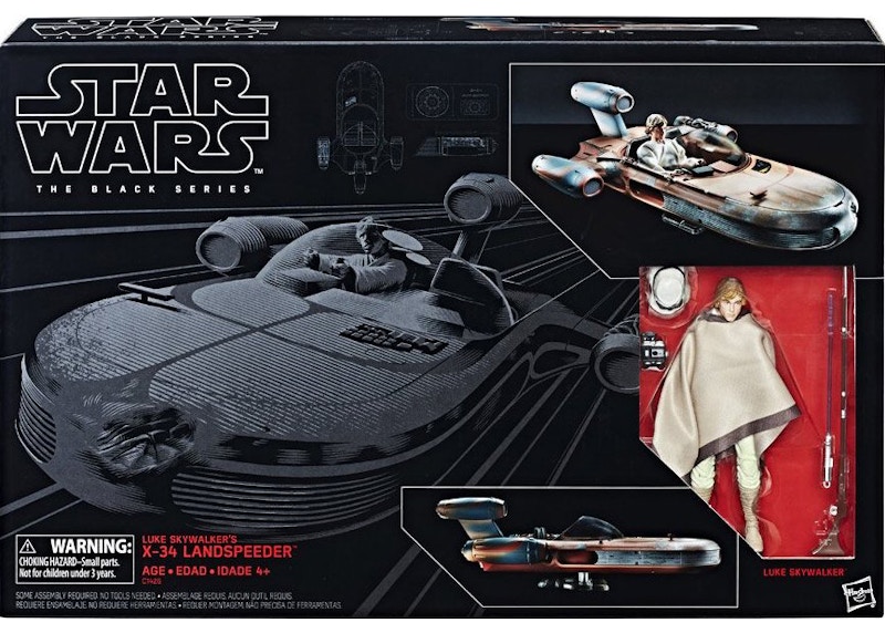 Hasbro Star Wars The Black Series X-34 Landspeeder and Luke Skywalker  Action Figure