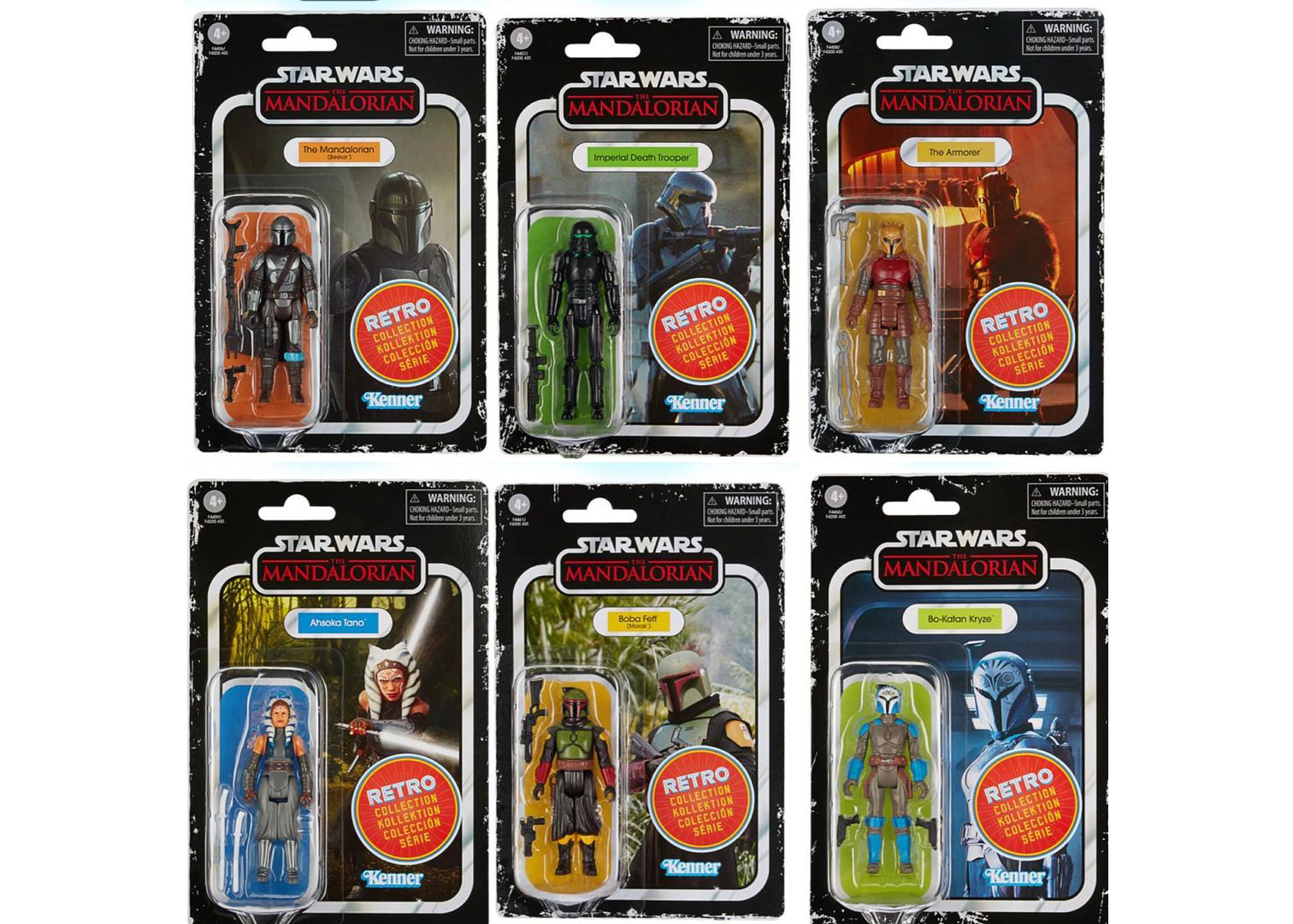Hasbro Star Wars The Mandalorian Vintage Collection Wave 2 Retro Collection Action Figure Set