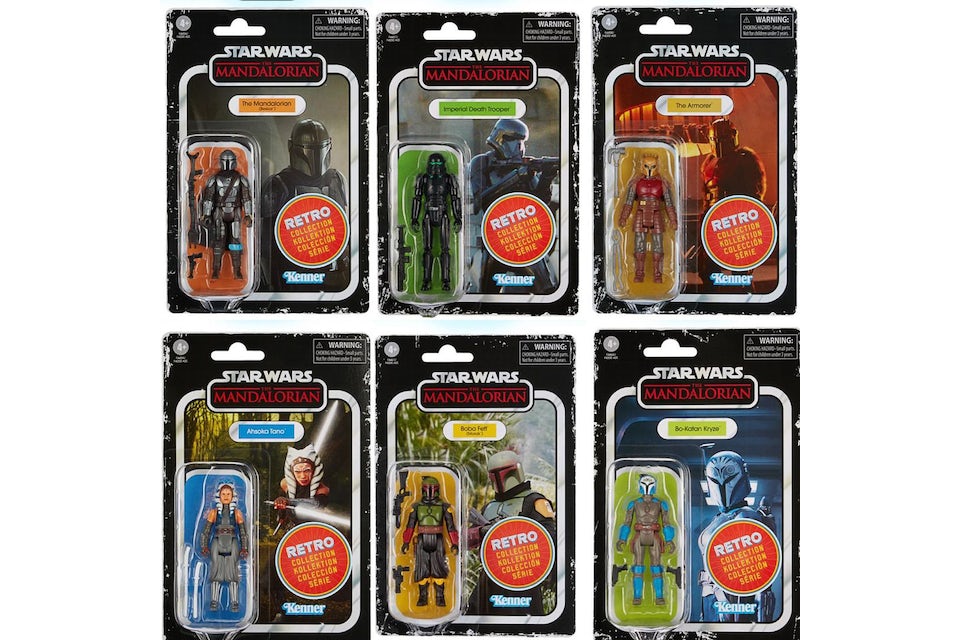 Hasbro Star Wars The Mandalorian Vintage Collection Wave 2 Retro Collection  Action Figure Set - FW21 - US
