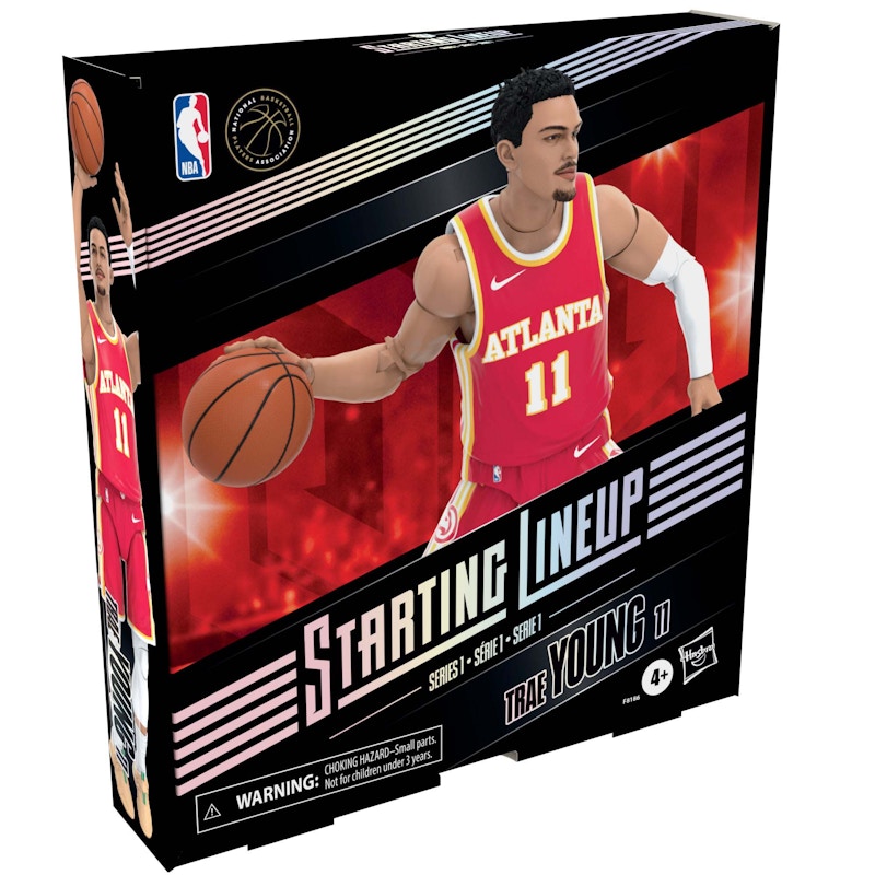 Hasbro Starting Lineup NBA Season 1 Atlanta Hawks Trae Young Action Figure