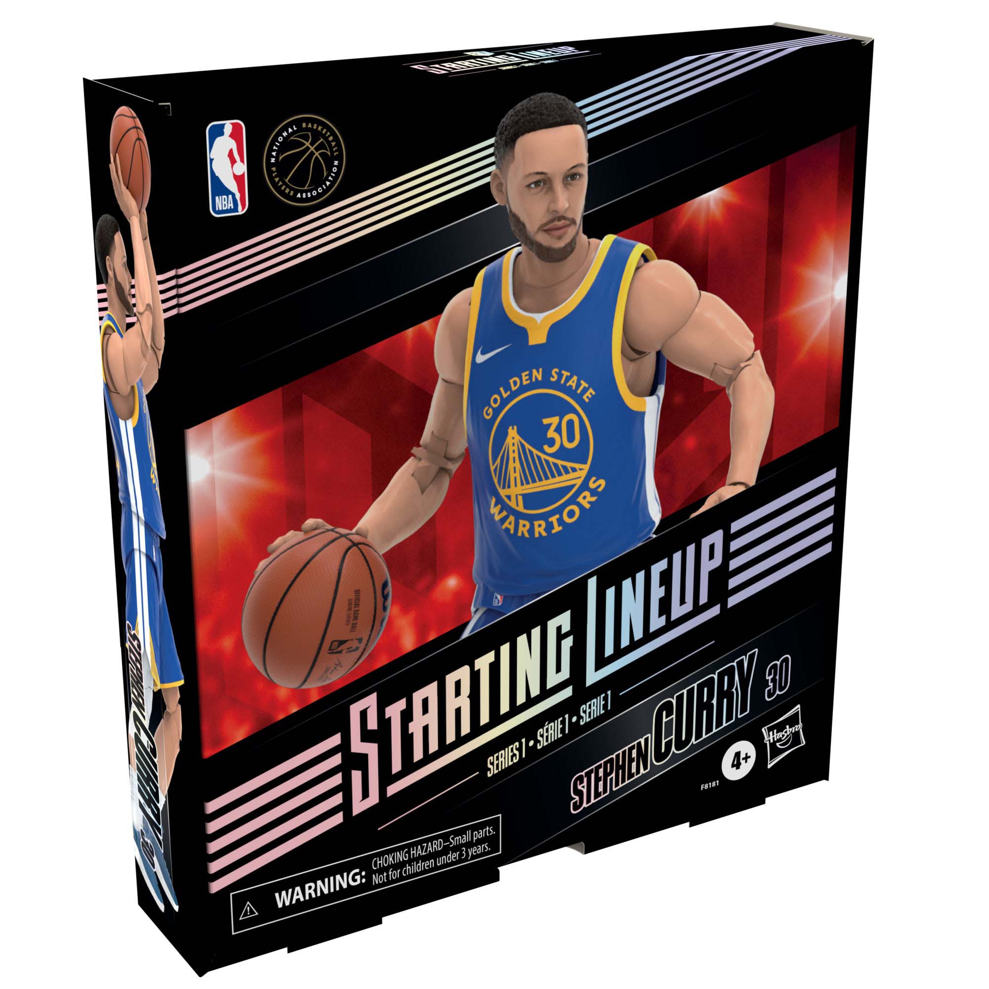 Hasbro Starting Lineup NBA Season 1 Golden State Warriors Stephen Curry  Action Figure