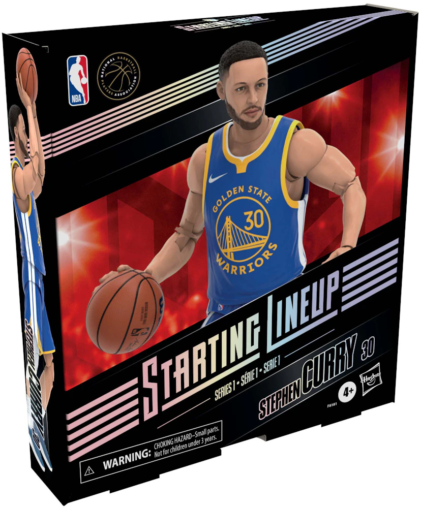Golden State Warriors Stephen Curry NBA x Hasbro Starting Lineup Series 1  Action Figure
