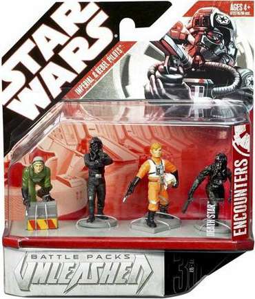 Hasbro Star Wars Battle Packs Unleashed Imperial & Rebel Pilots Action  Figure (4-Pack)