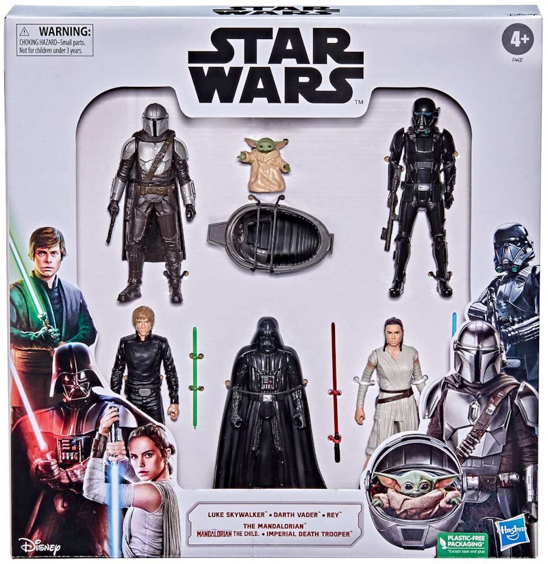 Hasbro Star Wars Luke Skywalker, Darth Vader, Rey, Mandalorian