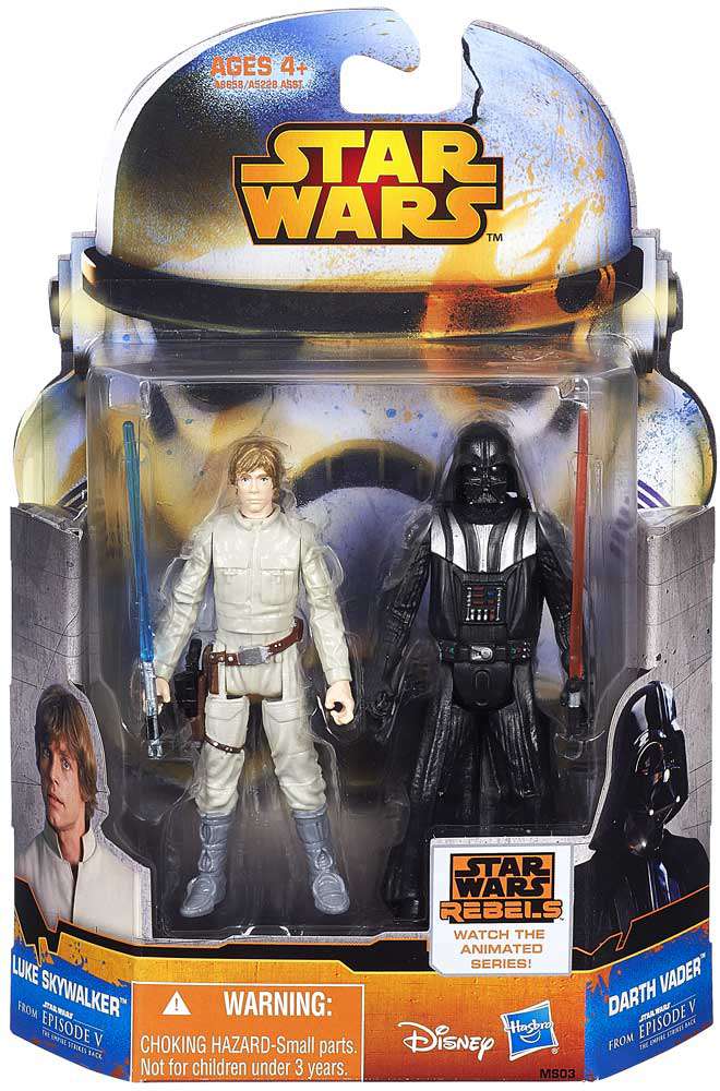 Hasbro Star Wars Mission Series Luke Skywalker & Darth Vader