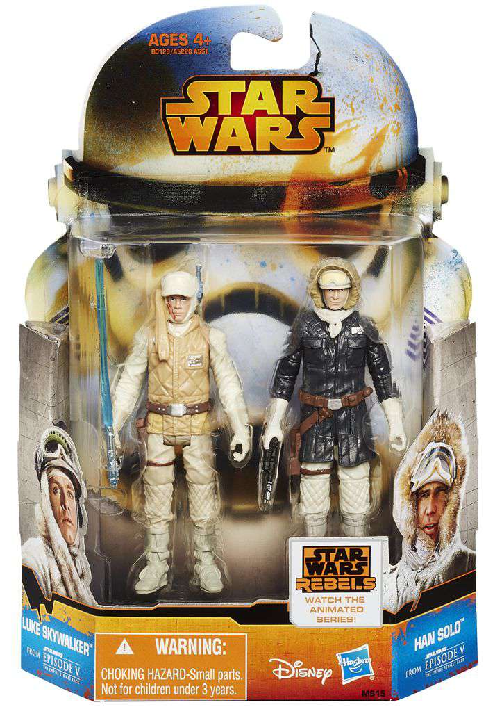 Star Wars Rebels Mission Series Hoth Luke Skywalker & Han Solo Ms15 NOC for sale online 