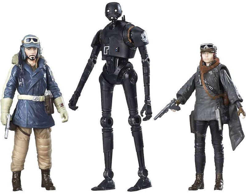 Hasbro Star Wars Rogue One Cassian Andor, Jyn Erso & K-2SO Walmart