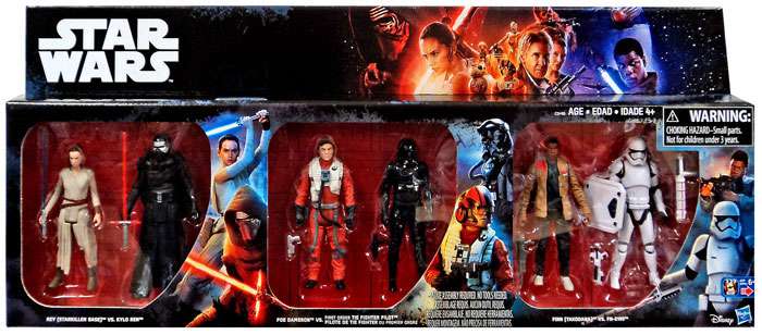 Star Wars The Force Awakens 3.75" Action Figure 6-pack Toys R US Exclusive 