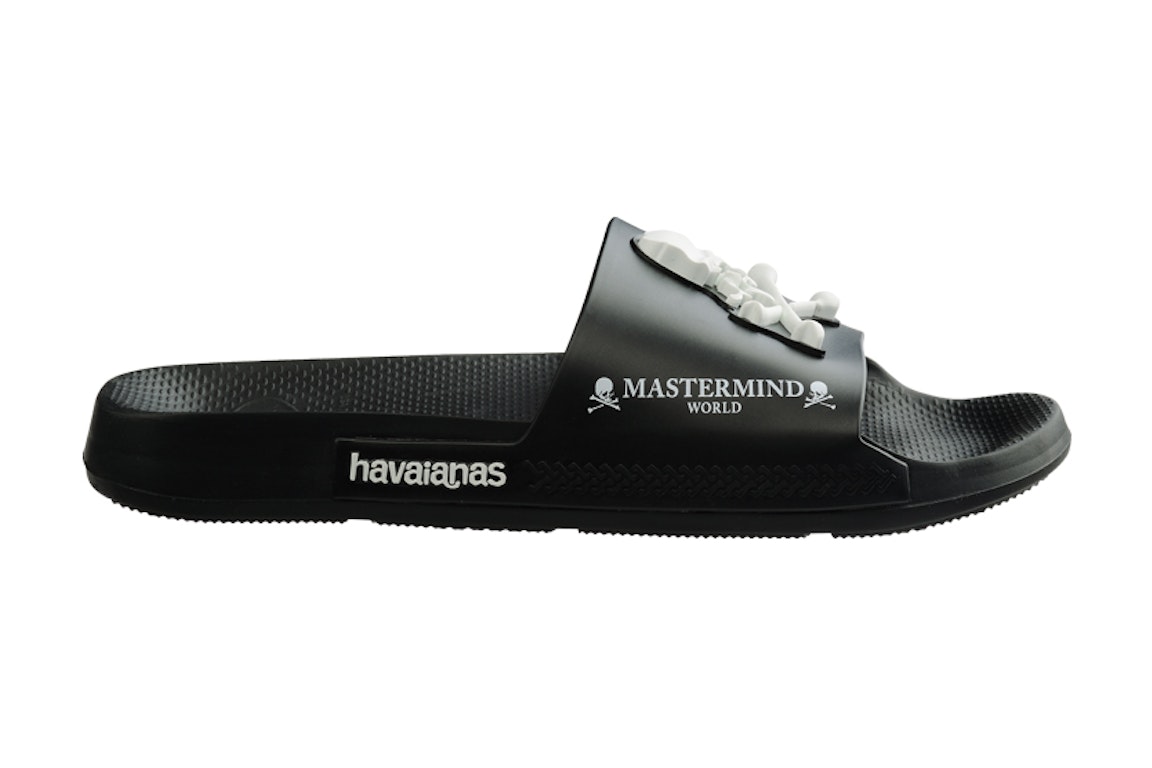 Pre-owned Mastermind Havaianas  Slide Black In Black/white