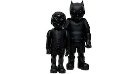 Hebru Brantley Flynamic Duo 2040 & 98' - Batboy & Sparrow Set of 2 Sculptures Black