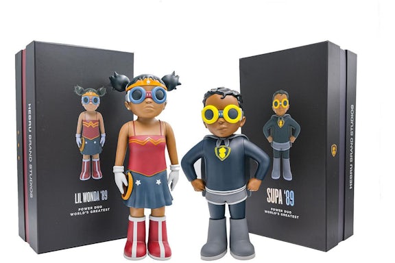 Hebru Brantley Power Duo Figurenset Schwarz/Rot