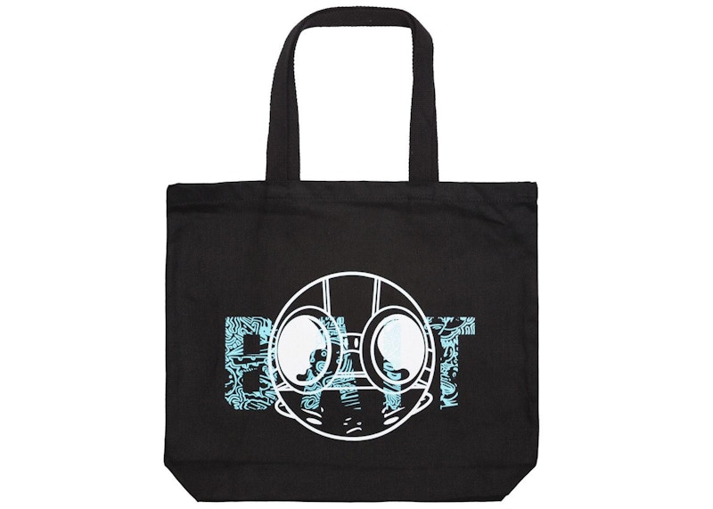 Pre-owned Hebru Brantley X Bait Fly Boy Tote Bag In Black
