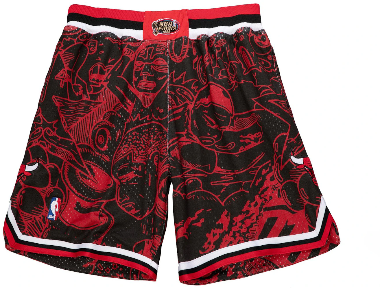 Mitchell & Ness Chicago Bulls Authentic Basketball Short in Black for Men
