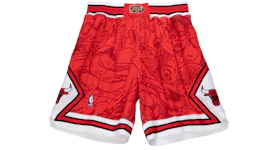 Hebru Brantley x Mitchell & Ness Chicago Bulls Shorts White/Red