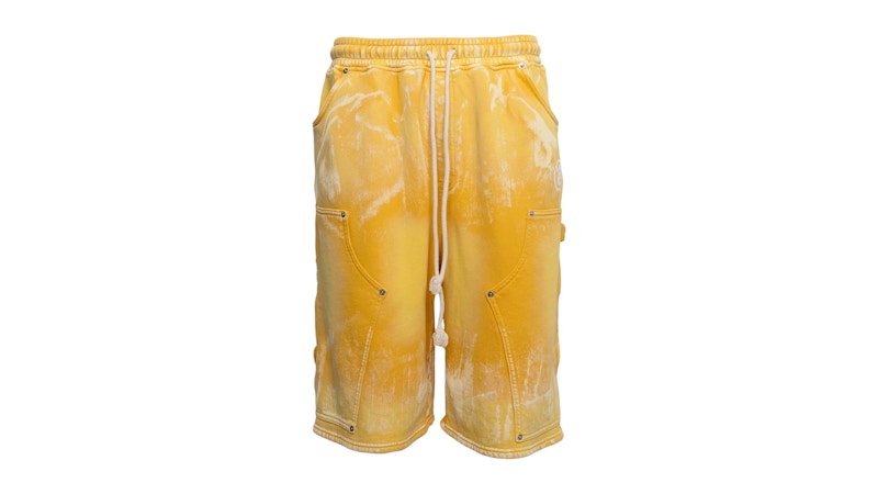Hellstar Carpenter Shorts Yellow Men's - FW25 - US