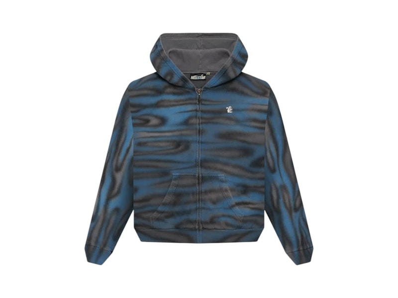 【Hellstar】クラシックロゴエアブラシ柄フルジップパーカー Hellstar】クラシックロゴエアブラシ柄フルジップパーカー 跨境