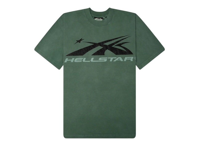 Hellstar Classic Logo T-shirt Green Men's - SS26 - US