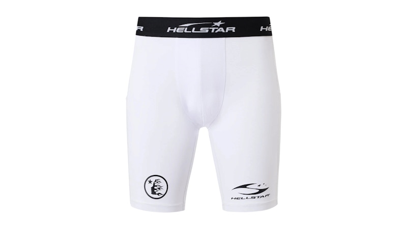 Hellstar Compression Shorts White