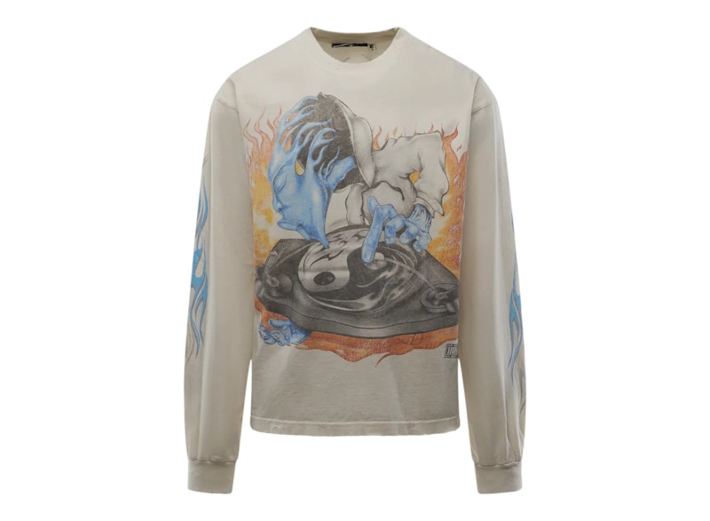 Hellstar DJ Reverse Longsleeve White