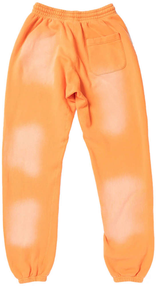 Hellstar Fire Orange Closed Elastic Bottom Sweatpants Orange Dye Men\'s -  FW23 - US