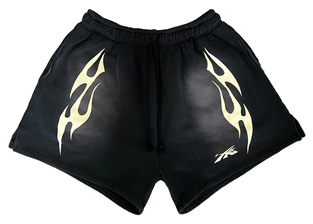 Pre-owned Hellstar Flame Shorts Black