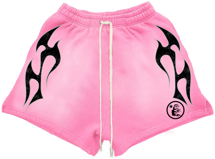 Hellstar Flame Shorts Pink - FW23 - US