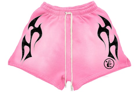 Hellstar Flame Shorts Pink FW23 US - Main Image