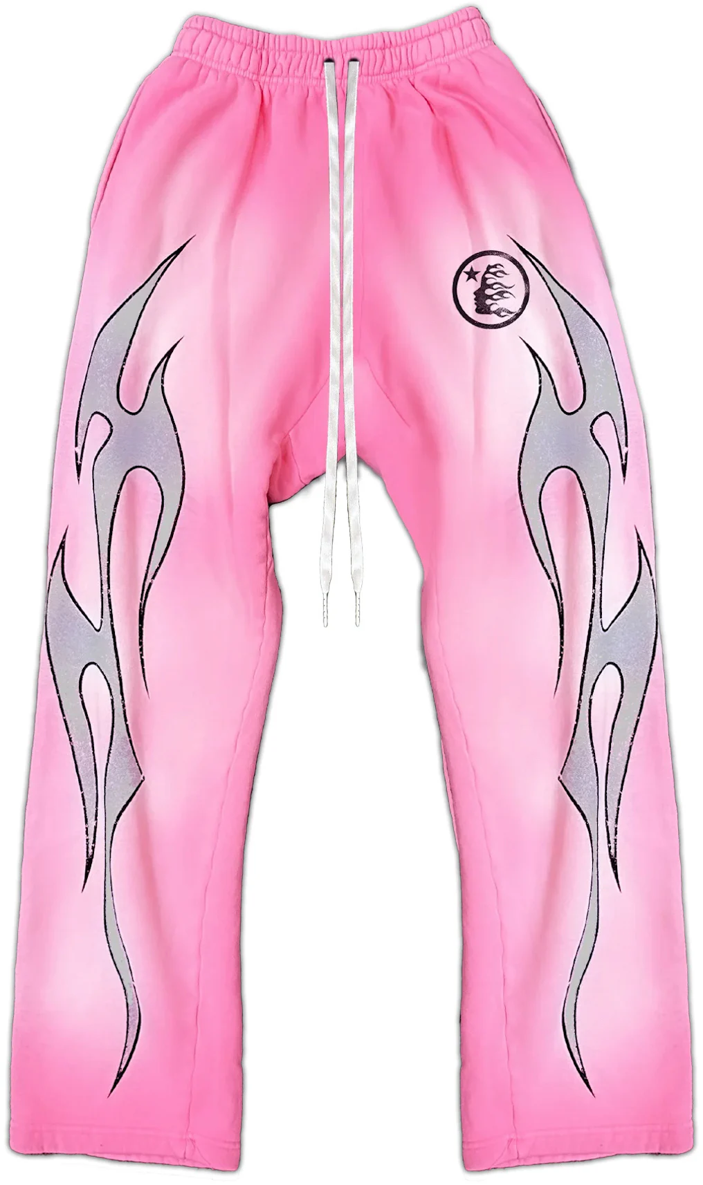 Hellstar Flame Sweatpants Pink - FW23 - US