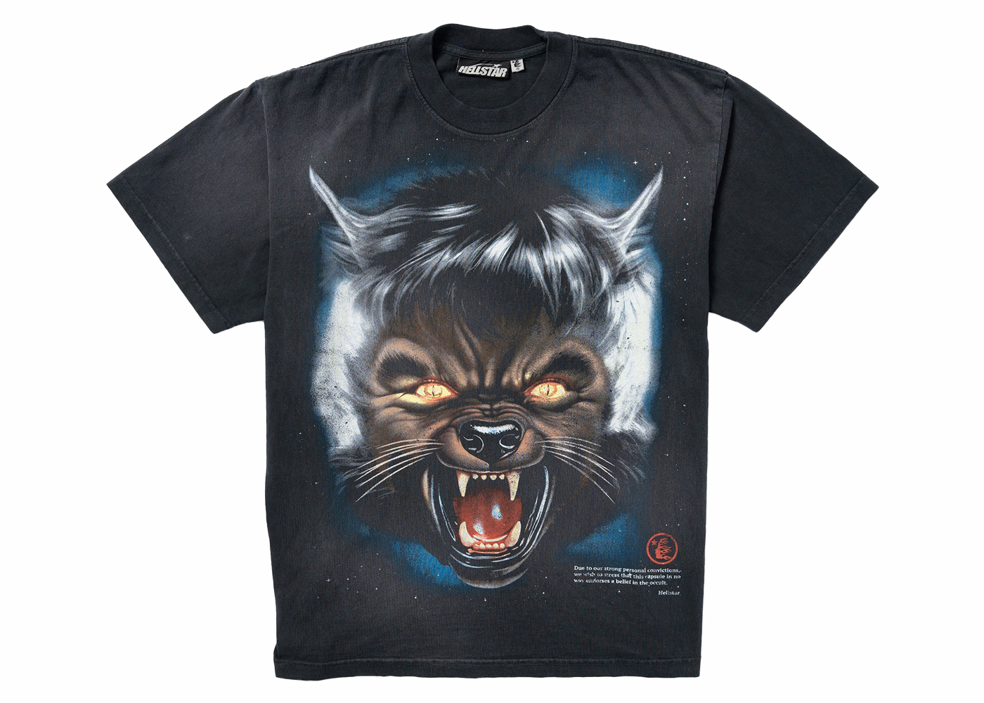Hellstar Full Moon T-shirt Black Men's - FW23 - US
