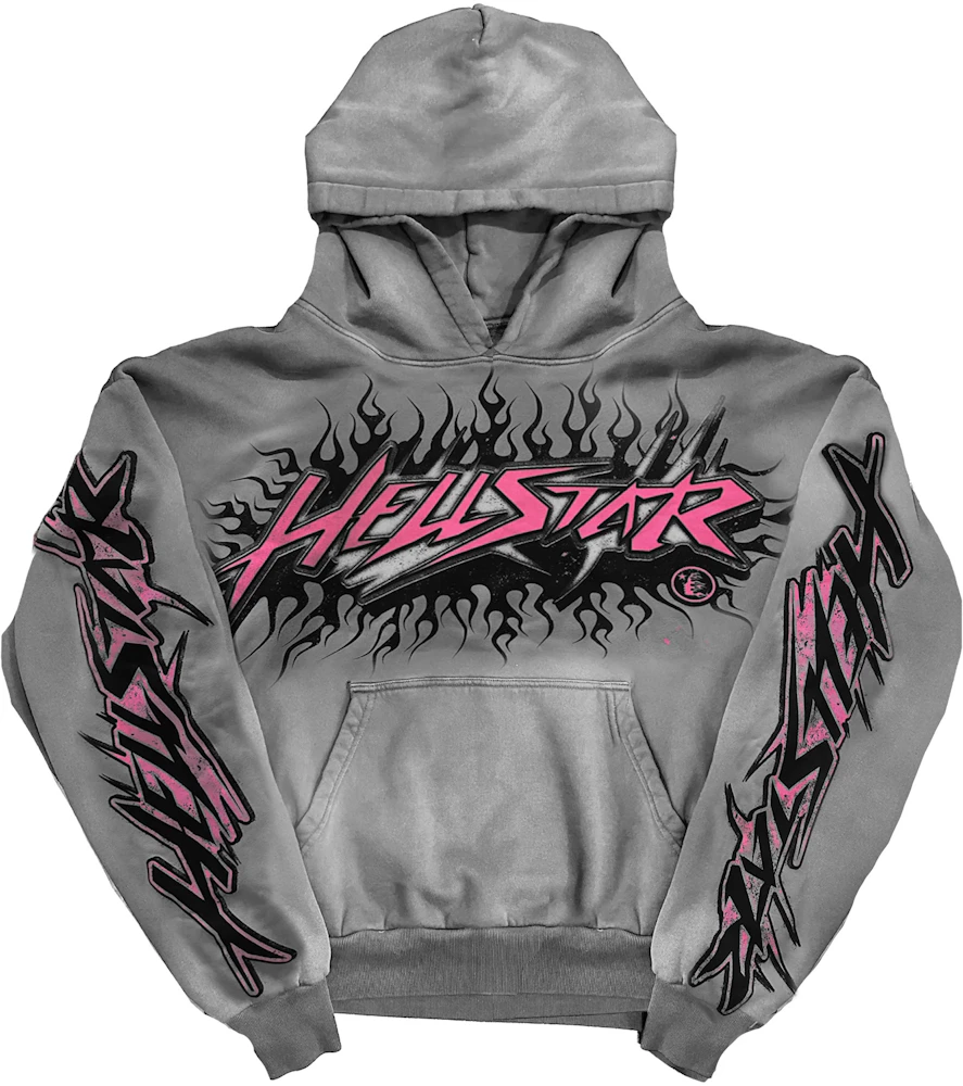 Hellstar Future Flame Hoodie Grey - FW23 - US