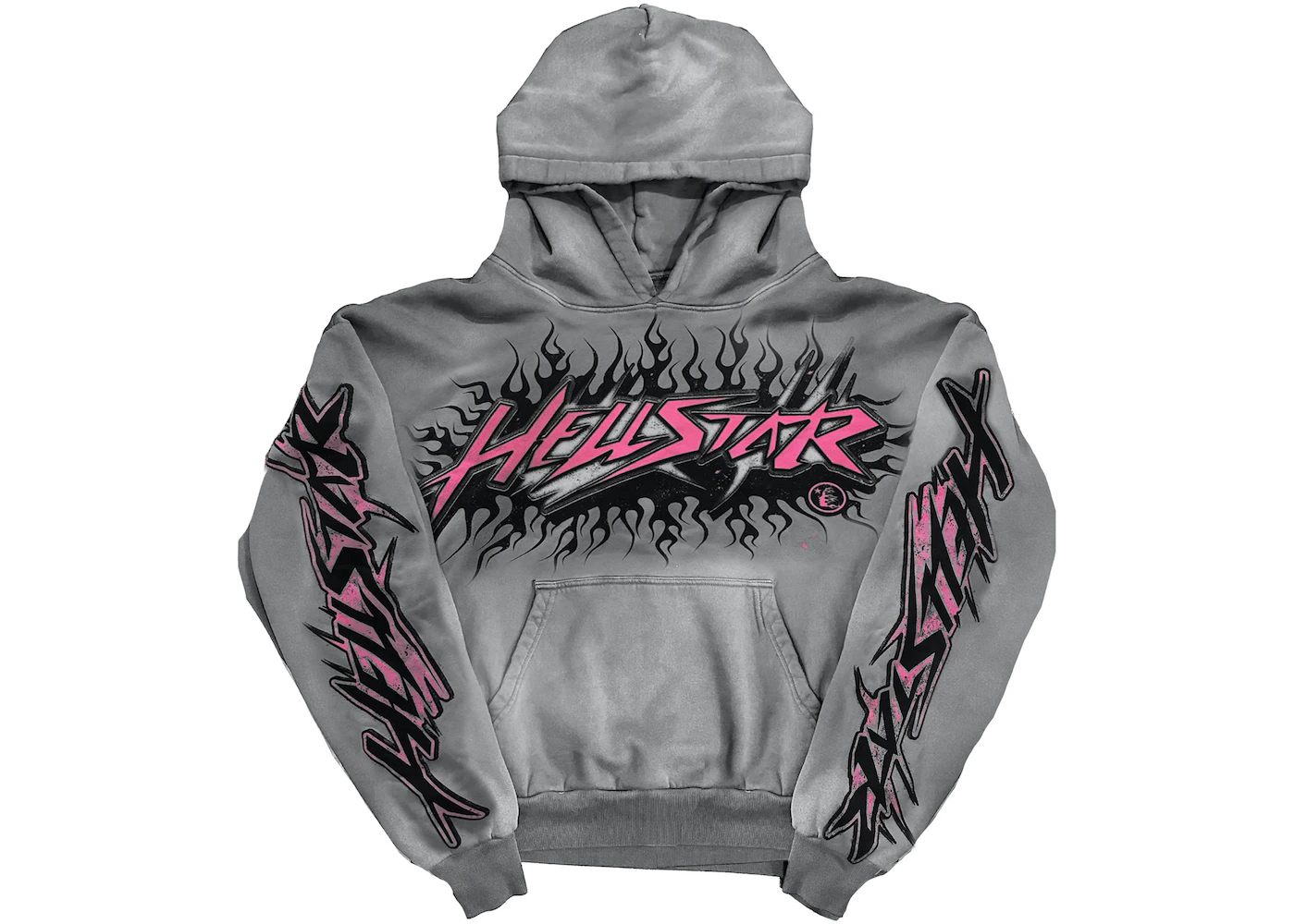 Hellstar Future Flame Hoodie Grey - FW23 - US