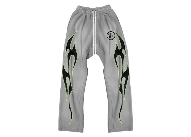 Hellstar Future Flames Sweatpants Grey/Green メンズ - FW24 - JP