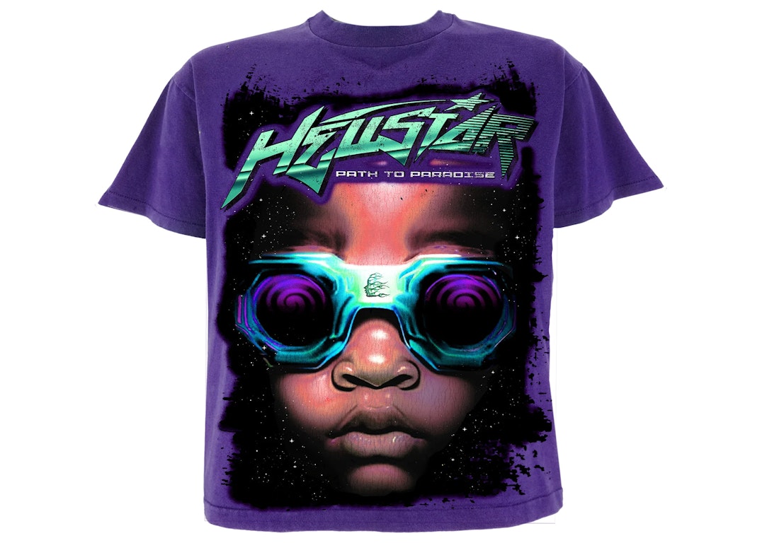 Pre-owned Hellstar Goggles T-shirt Purple