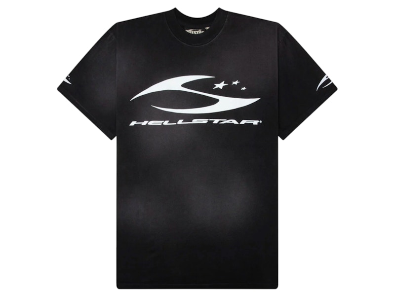 Hellstar H Cursive Logo T-shirt Black Men's - US